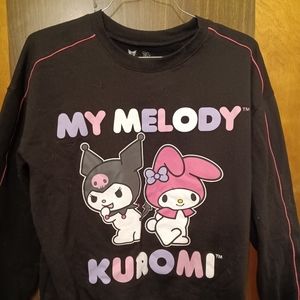 SOLD - my melody x kuromi sweater